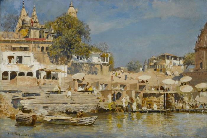 Edwin Lord Weeks Temples and Bathing Ghat at Benares